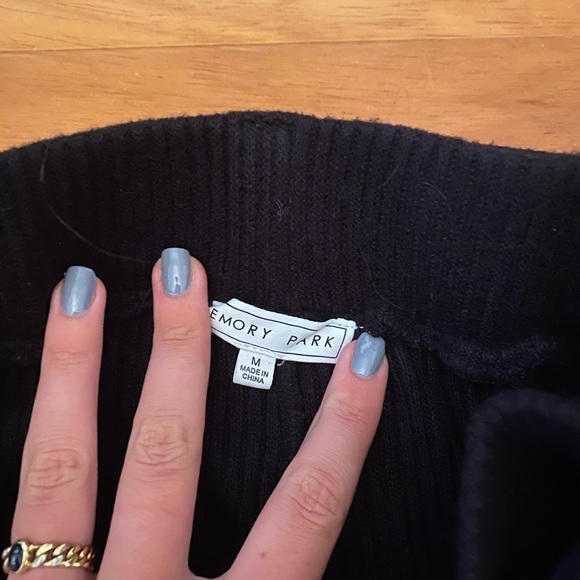 Ribbed Black Bootcut Pants - Picture 4 of 4